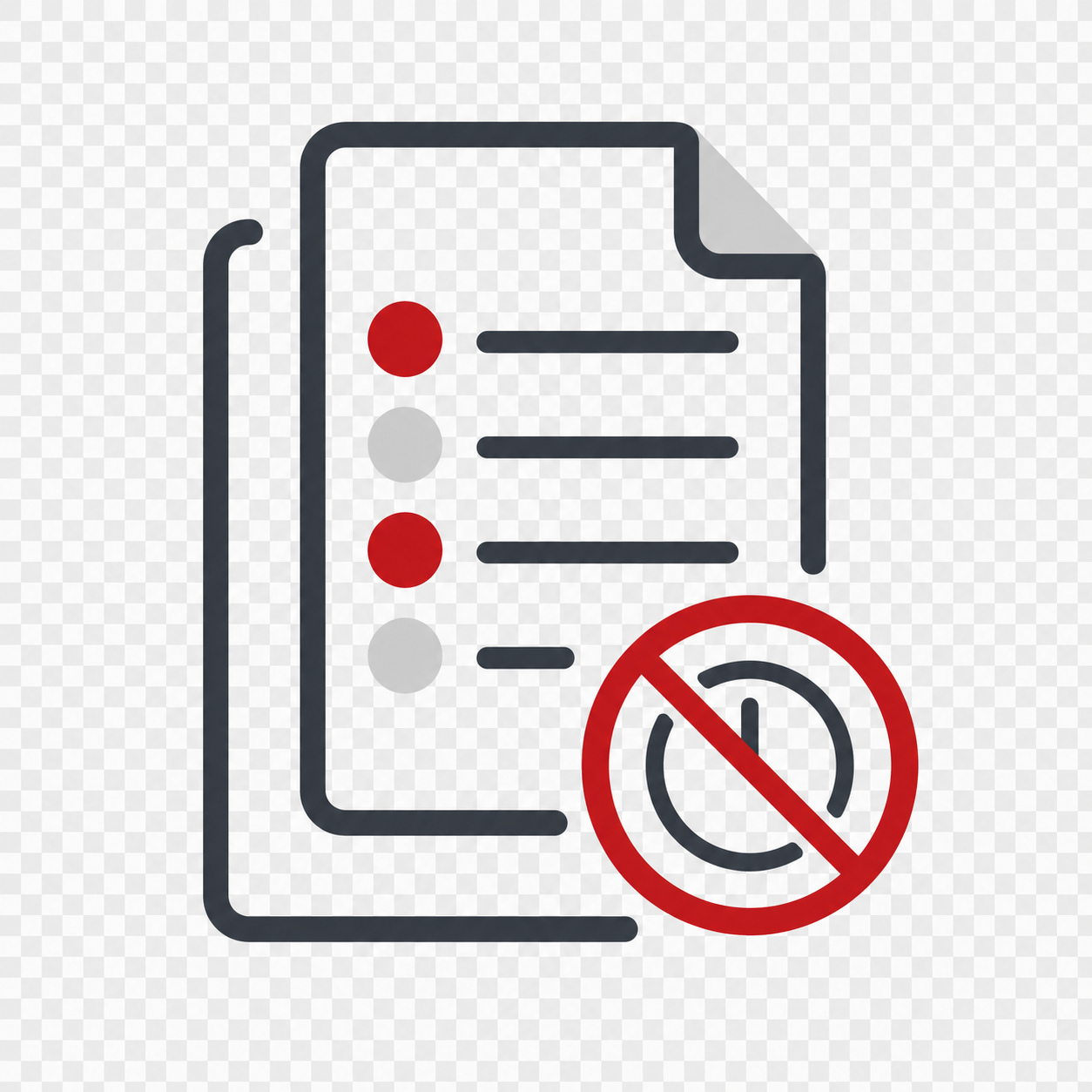 No Audit Trail Icon